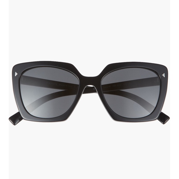 Prada PR23ZSF 54mm Square Sunglasses in Black NWT 377$ - Picture 6 of 16